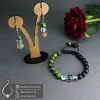 ست دستبند و گوشواره سنگ ماه تولد اردیبهشت جواهرلوکس
