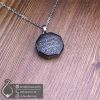 گردنبند سنگی حدید صینی حکاکی دعای آیت الکرسی _ کد 401065 - جواهرلوکس