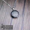 گردنبند سنگی حدید صینی حکاکی دعای آیت الکرسی _ کد 401065 - جواهرلوکس