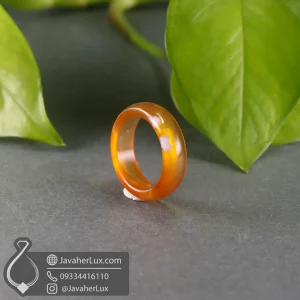 agate-stone-ring-401092-javaherlux.com-حلقه سنگی عقیق طبیعی نارنجی مدل آتش جواهرلوکس