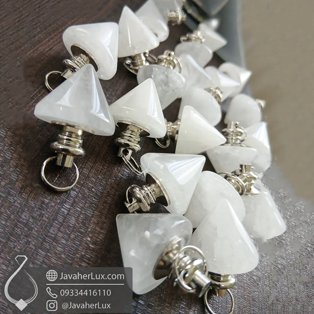 crystal-quartz-ibn-sina-pendulum-401110-javaherlux.com-شاقول سنگی کریستال کوارتز مدل ابن سینا-جواهرلوکس