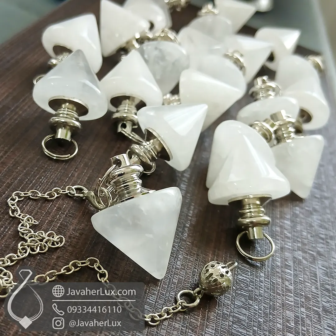 crystal-quartz-ibn-sina-pendulum-401110-javaherlux.com-شاقول سنگی کریستال کوارتز مدل ابن سینا-جواهرلوکس