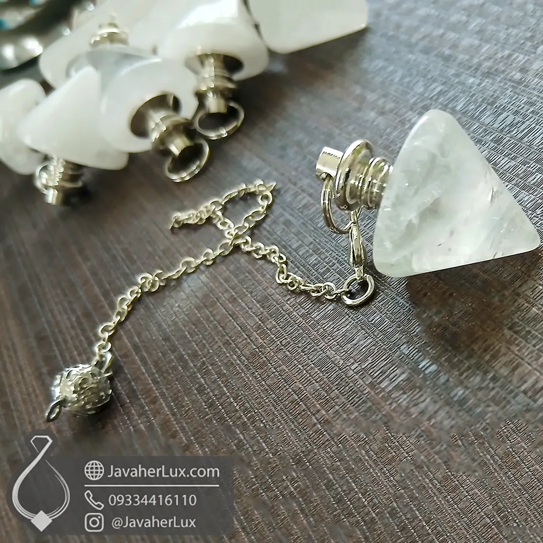 crystal-quartz-ibn-sina-pendulum-401110-javaherlux.com-شاقول سنگی کریستال کوارتز مدل ابن سینا-جواهرلوکس