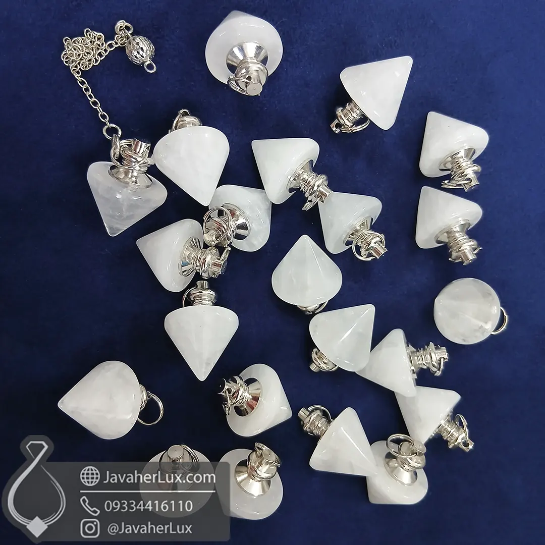 crystal-quartz-ibn-sina-pendulum-401110-javaherlux.com-شاقول سنگی کریستال کوارتز مدل ابن سینا-جواهرلوکس